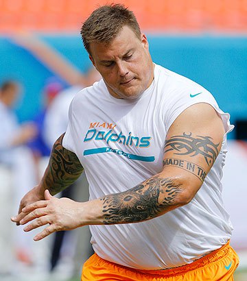 Richie Incognito of the NFL's Miami Dolphins